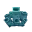 Cyan Coral Sponge