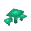 Green Flatcap Mushroom
