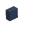 Dark Blue Runic Brick Pipe - Short
