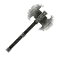 Salvage Weapon Battleaxe Iron