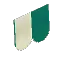 Modern Dark Green Cloth Roof - Flap