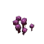 Purple Glowing Mushroom