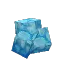 Cyan Crystal - Medium